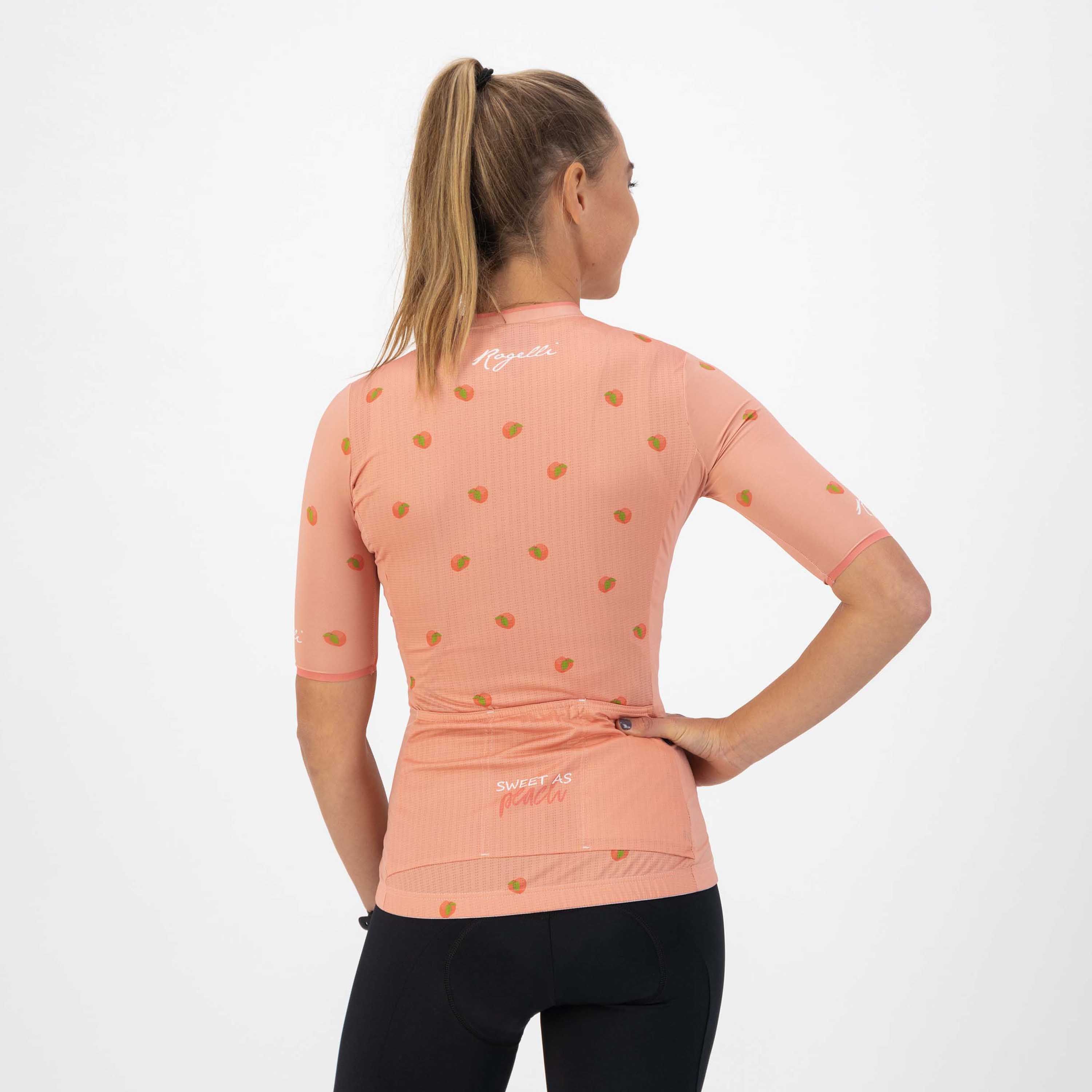 Rogelli Fruity Koralle Damen Radtrikot Kurzarm
