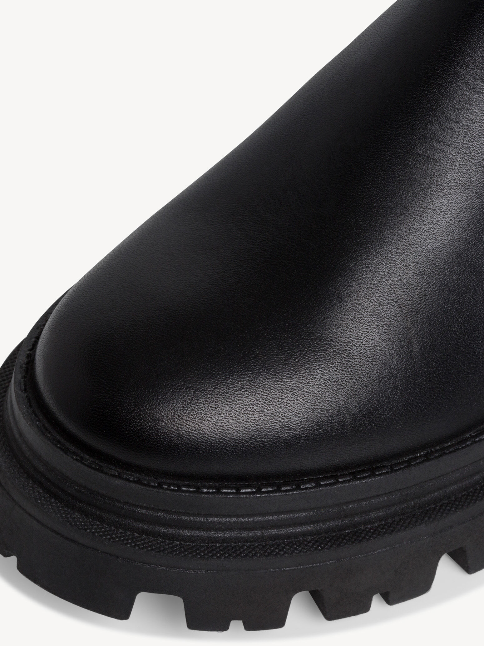 Bottine Chelsea en cuir - noir