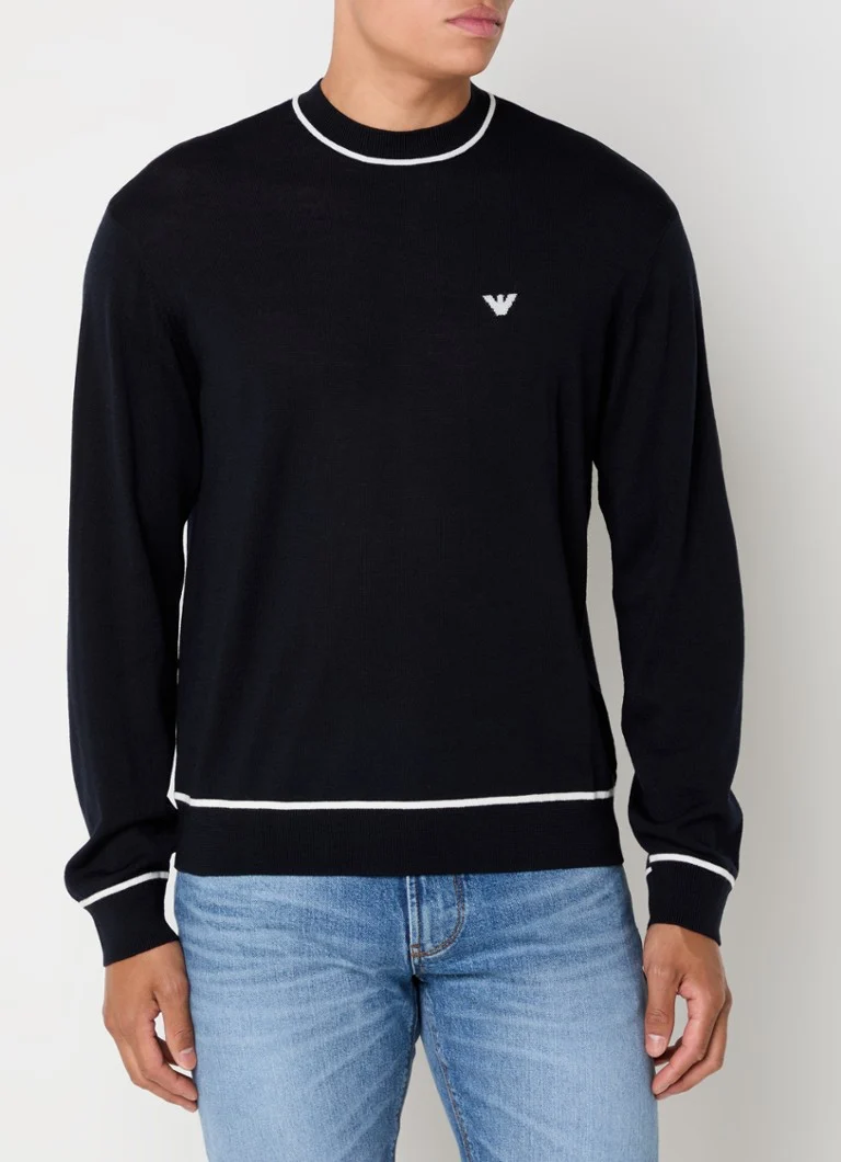 Emporio Armani Fine-knit virgin wool pullover
