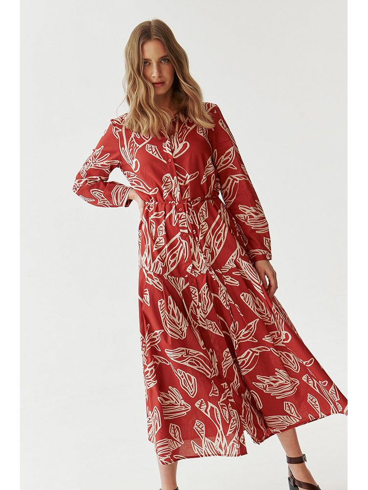 TATUUM Kleid in Rot/ Weiß günstig kaufen