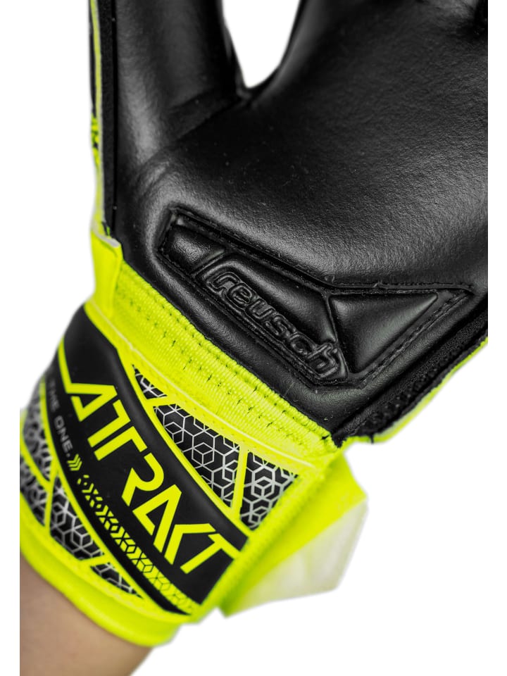 Reusch Torwarthandschuhe Attrakt Silver Junior in 2025 safe yell/silver/black günstig kaufen