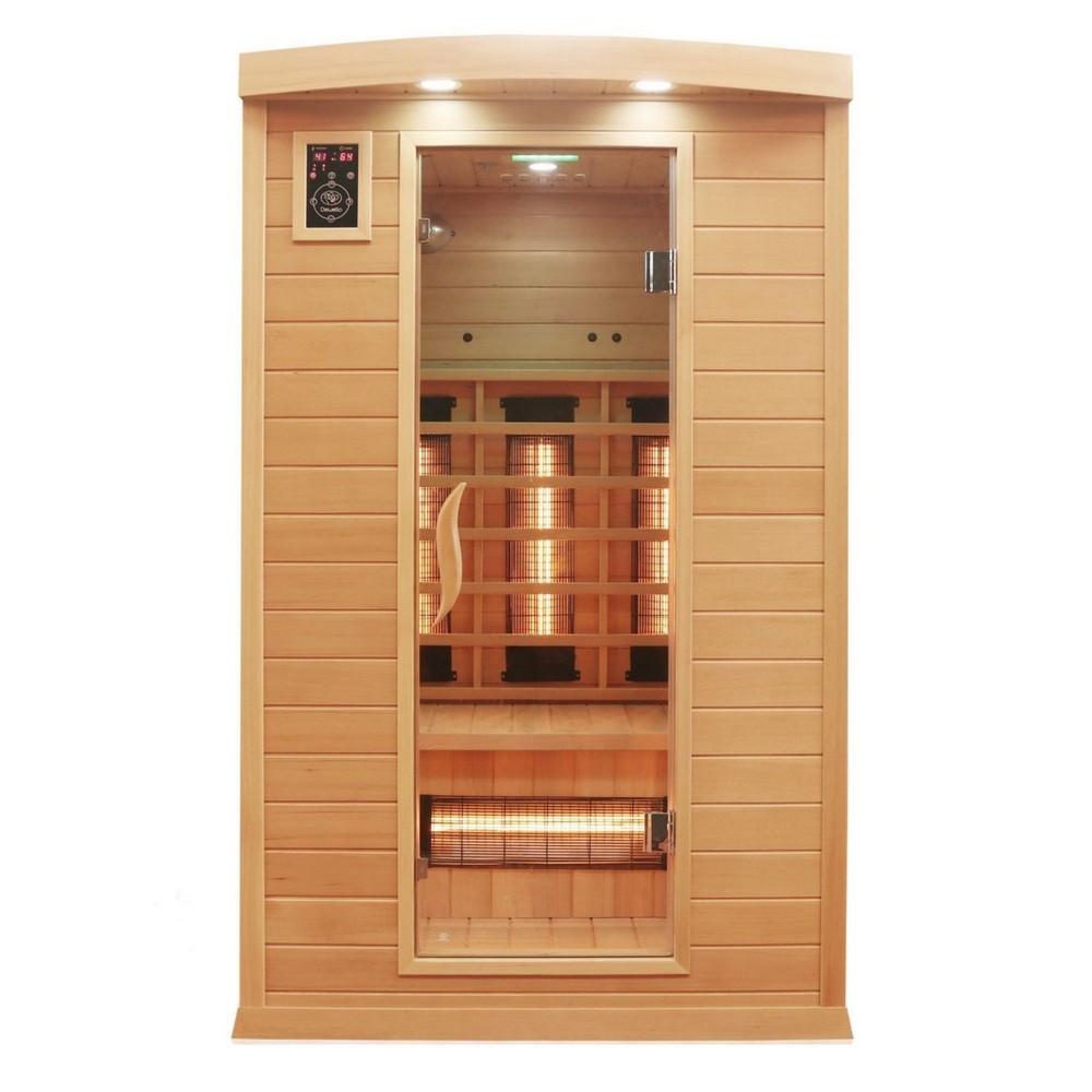 Dewello Infrarotkabine Infrarotsauna HYDER 115cm x 105cm x 190cm Vollspektrum