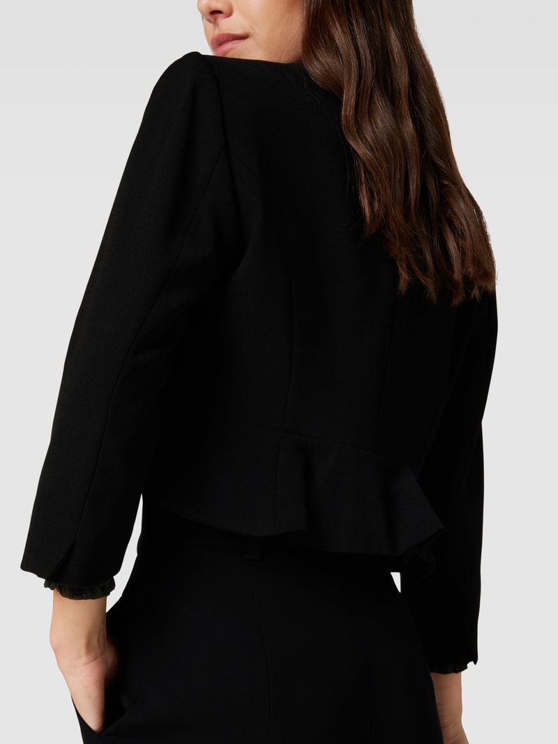 Cocktailjacke mit offener Vorderseite in schwarz