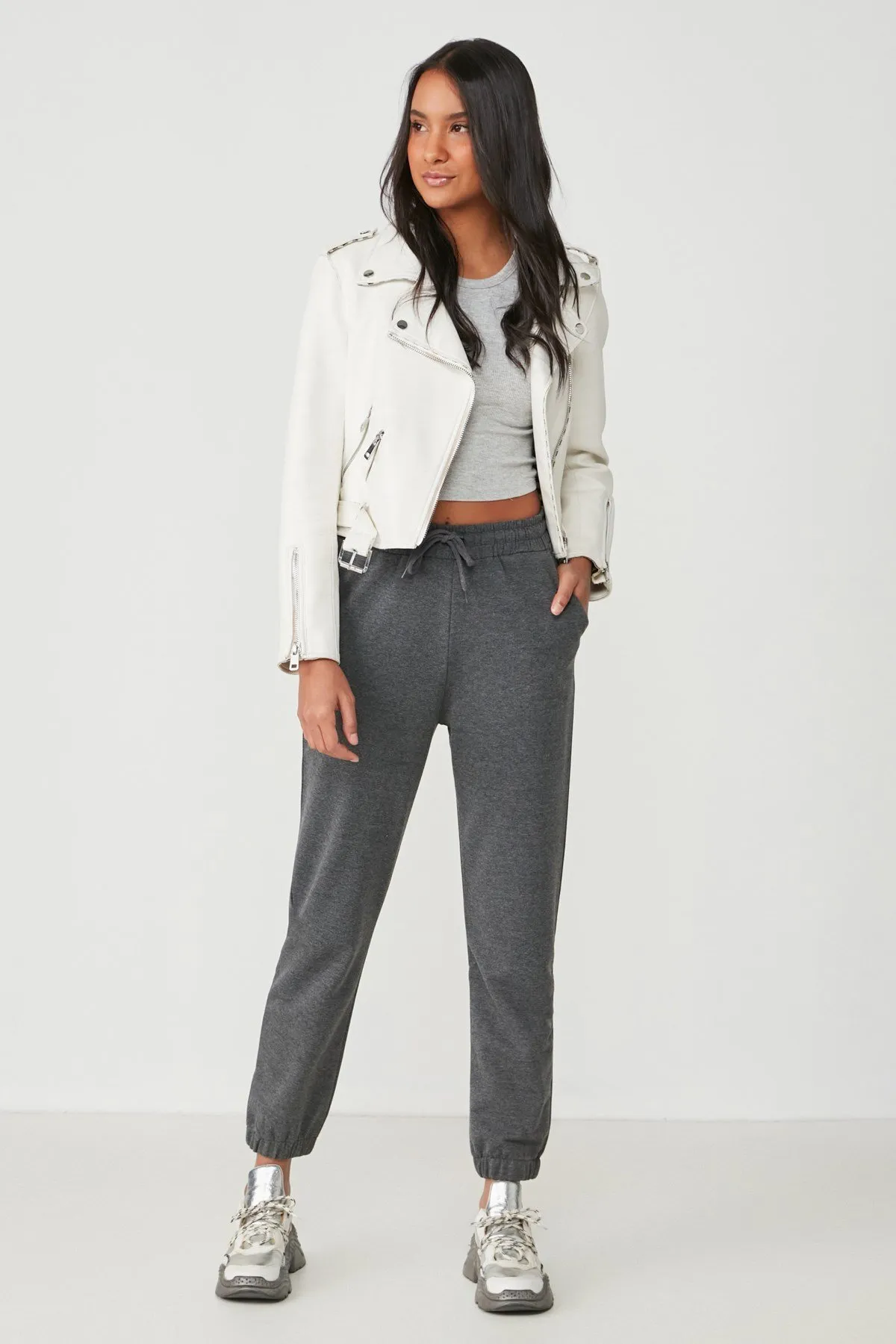 C&City  Basic Jogger Jogginghose 734 Anthrazit