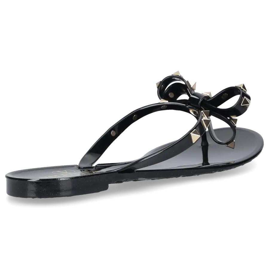 Valentino Garavani - Zehentrenner FLIPFLOPS ROCKSTUD PVC - schwarz