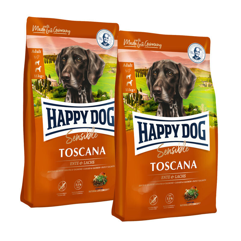 HAPPY DOG Hundetrockenfutter HAPPY DOG Supreme Sensible Toscana 2x12,5 kg