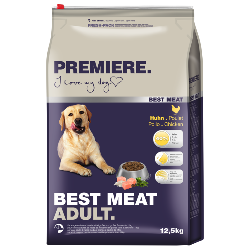 PREMIERE Hundetrockenfutter PREMIERE Best Meat Adult Huhn 12,5 kg