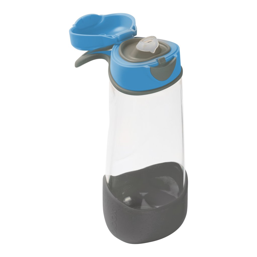b.box Tritan Sportflasche 600 ml - blau/grau