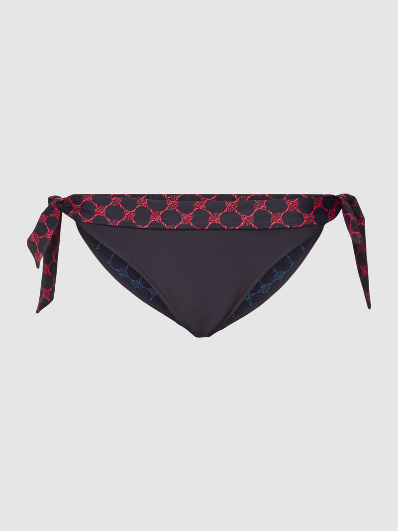 Bikini-Hose mit seitlichen Schnürungen Modell 'Ponza' in dunkelblau