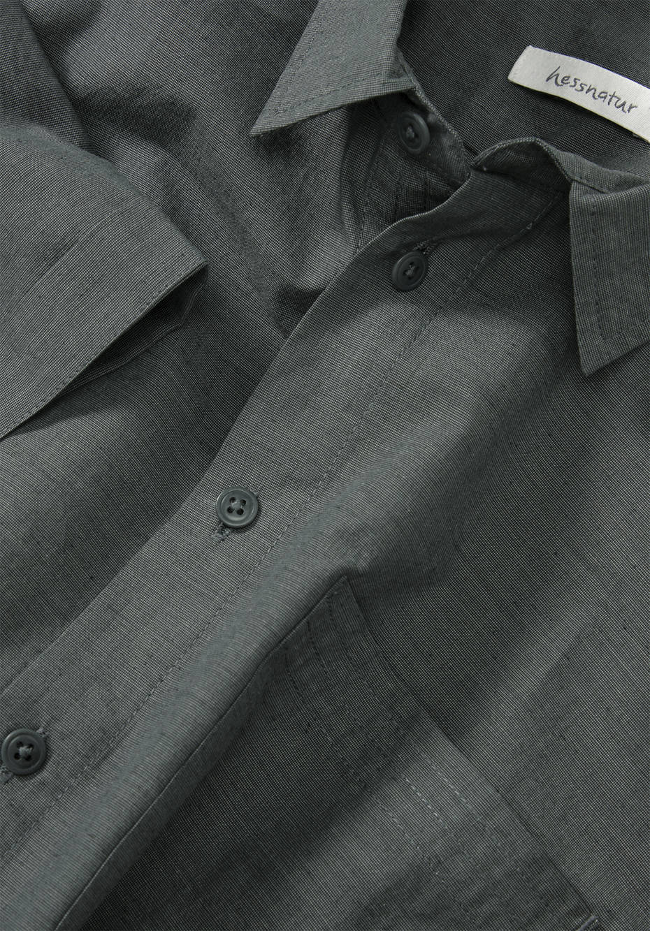 Kurzarm-Hemd Regular Fit aus Bio-Baumwolle mit Hanf und Yak