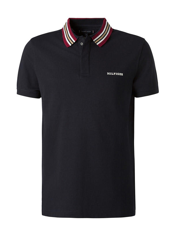 Tommy Hilfiger, Polo-Shirt, Regular Fit, Bio Baumwoll-Piqué, nachtblau