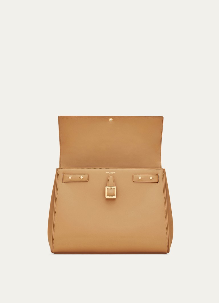 Geantă de mână Saint Laurent cu cataramă în formă de S.