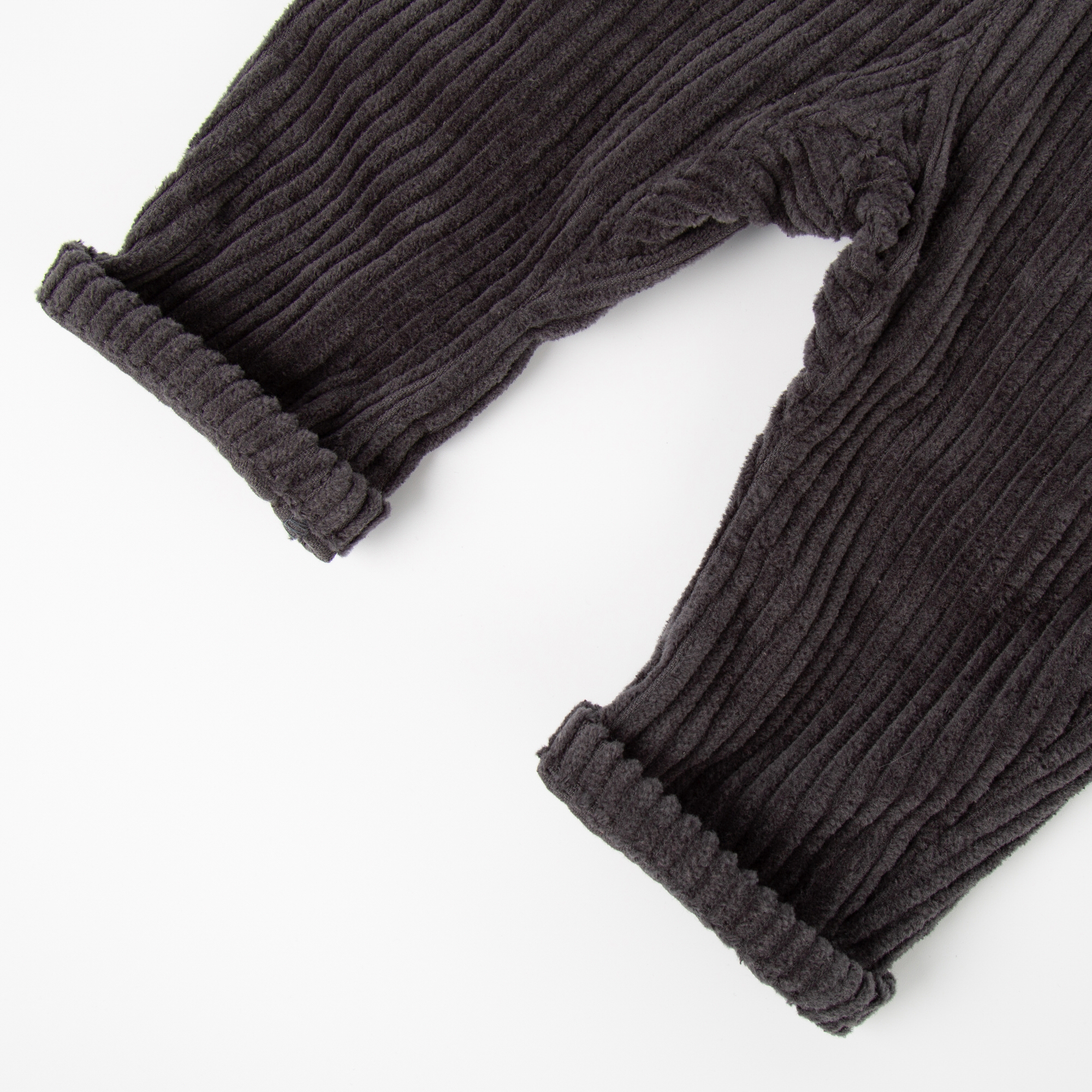 Dunkelgraue Baby Cord Latzhose