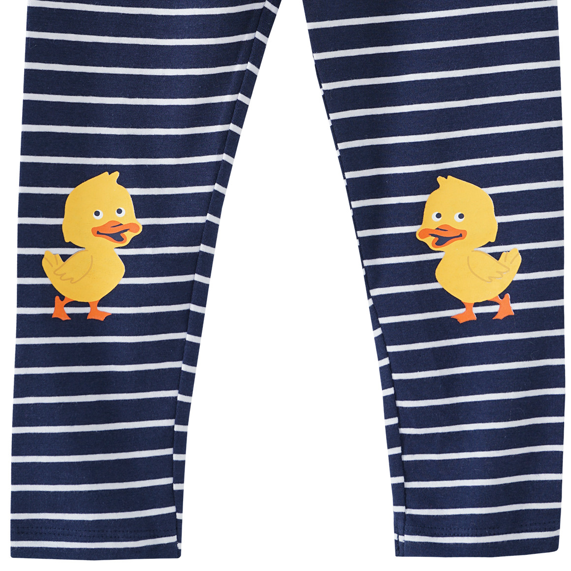Mädchen Leggings mit Enten-Print