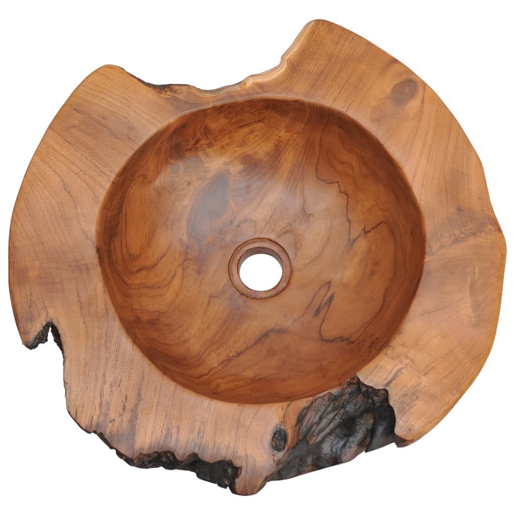 vidaXL Waschbecken Becken Teak Massiv 45 cm