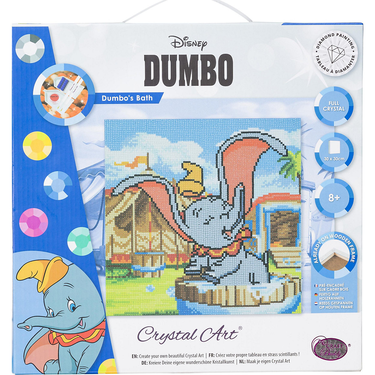 Dumbo's Bad Crystal Art 30x30cm