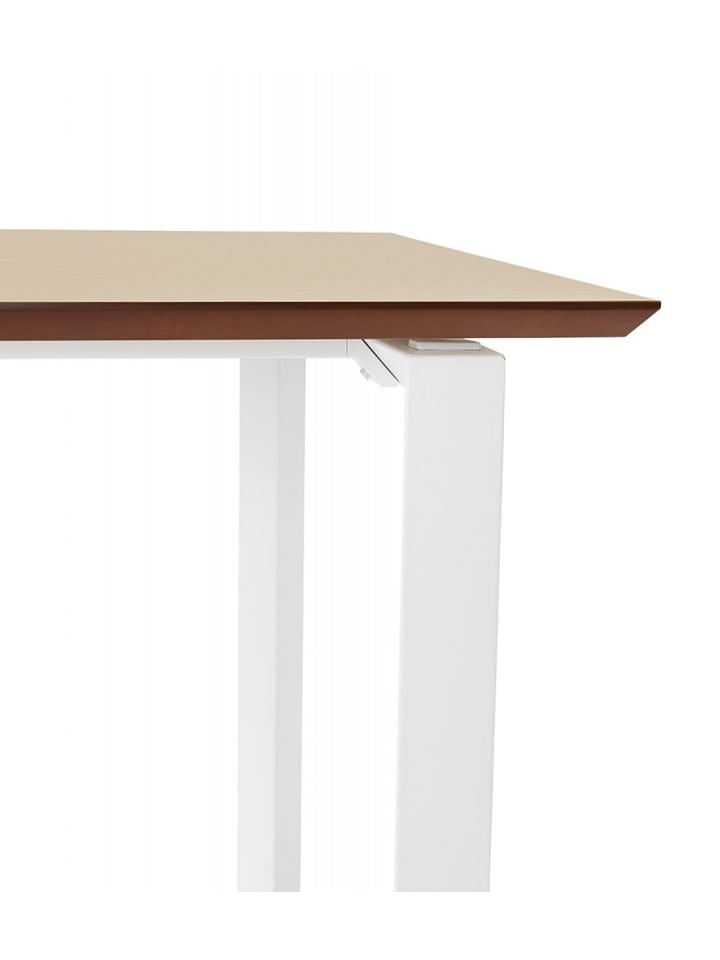 KADIMA DESIGN Schreibtisch aus Holz und Metall | Moderner Stil in Beige-Weiß günstig kaufen