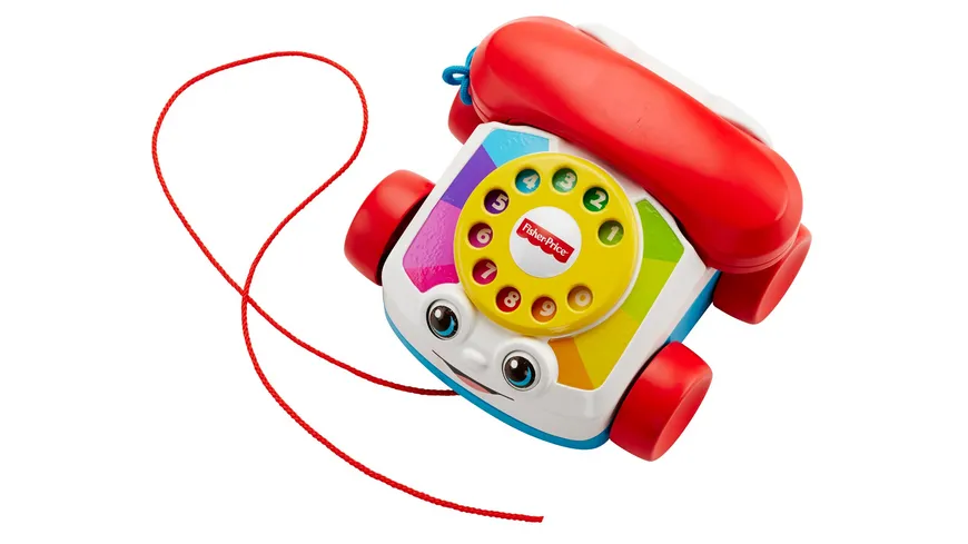 Fisher-Price Plappertelefon, Baby Spielzeug-Telefon, Nachzieh-Spielzeug, Nachziehtier