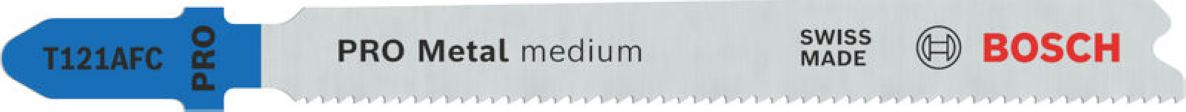 Bosch Blue Accessories 2608655108 PRO Metal medium T121AFC jigsaw blade 92 mm 100 pieces