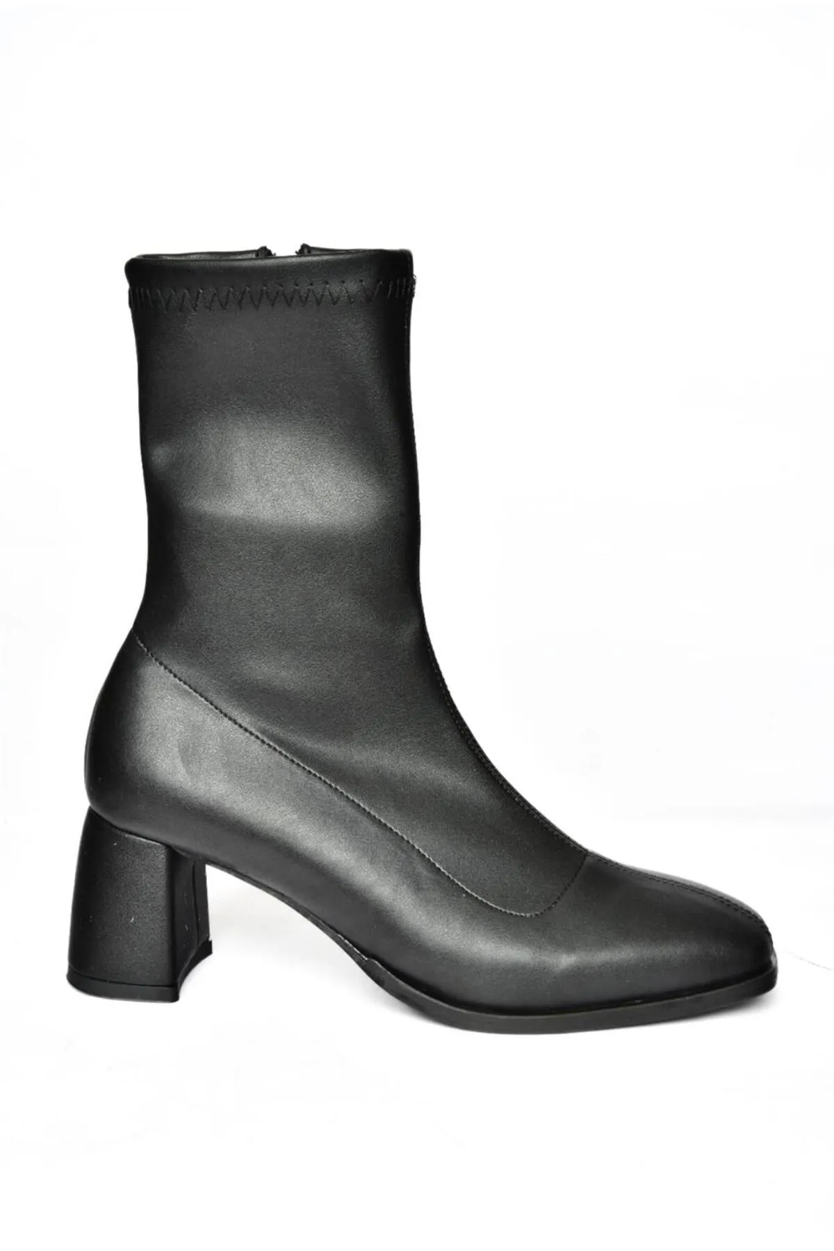 Fox Shoes  R404200109 Schwarze Stretch-Damenstiefel mit dickem Absatz