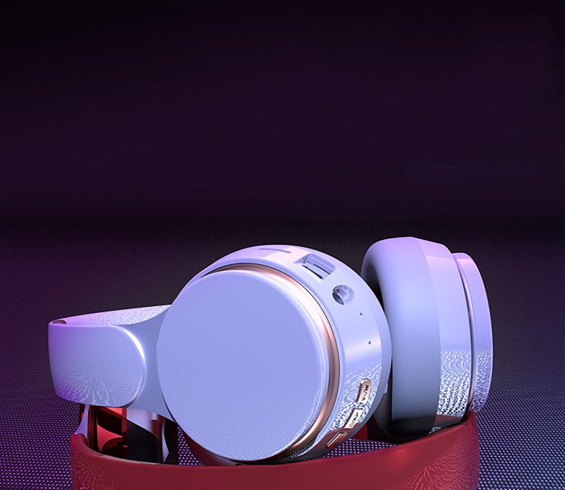 YSDYM Bluetooth Kopfhörer Over Ear, [Bis zu 52 Std] Kabellose Kopfhörer Bluetooth-Kopfhörer (mit 3 EQ-Modi,HiFi Stereo Faltbare Headset mit Mikrofon)