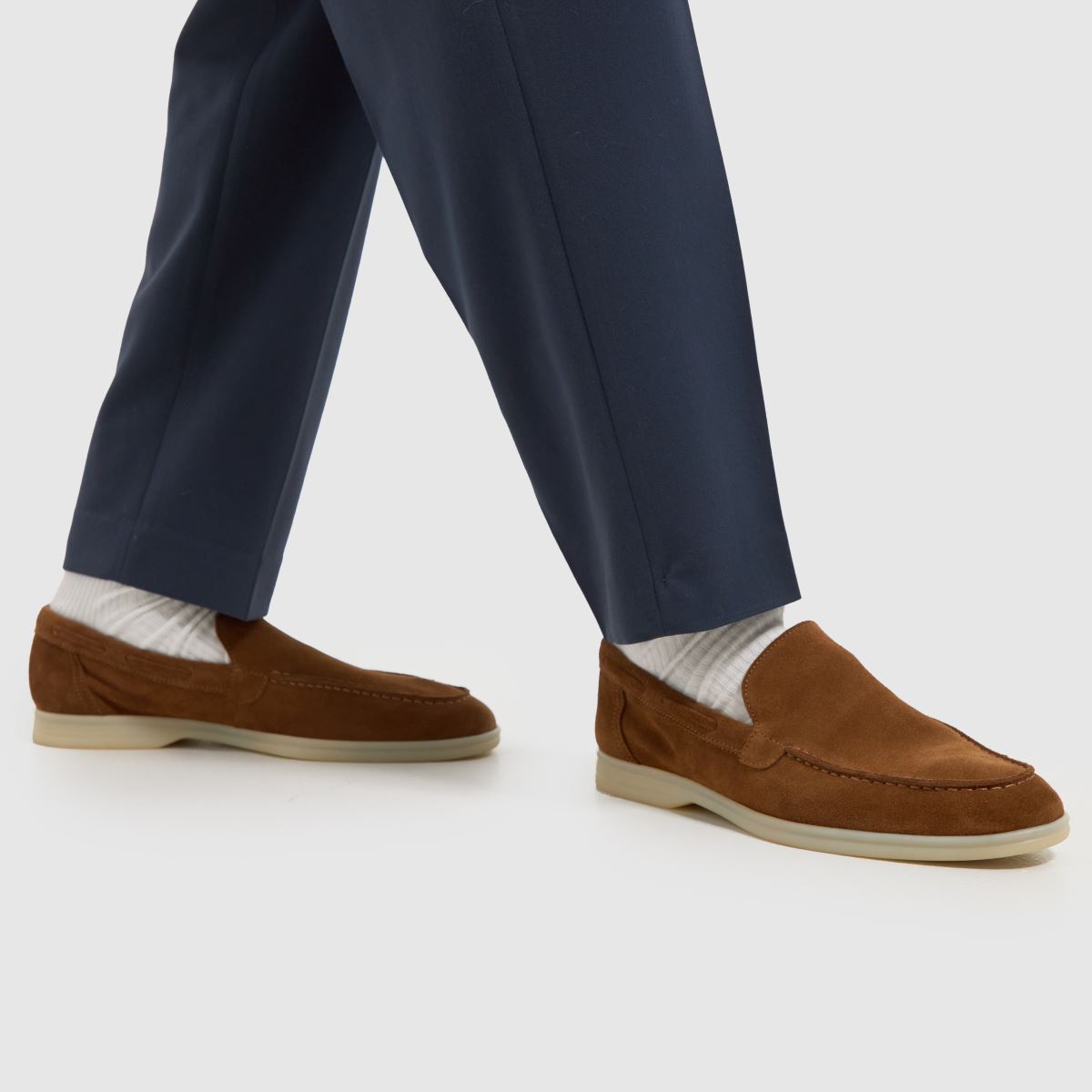 Schuh Philip – Bruna loafers i mocka