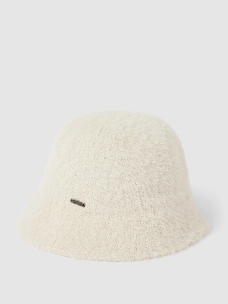 Bucket Hat mit Label-Detail Modell 'Lavatera' in offwhite