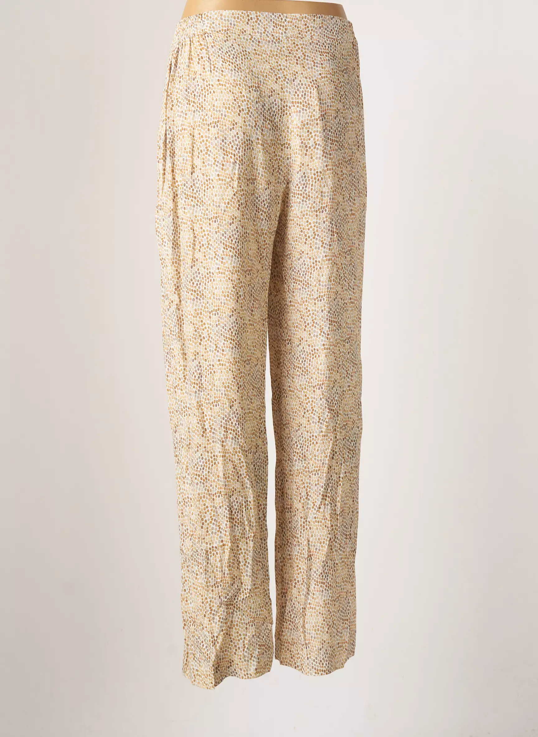 Signe Nature Pantalons Larges Femme couleur beige