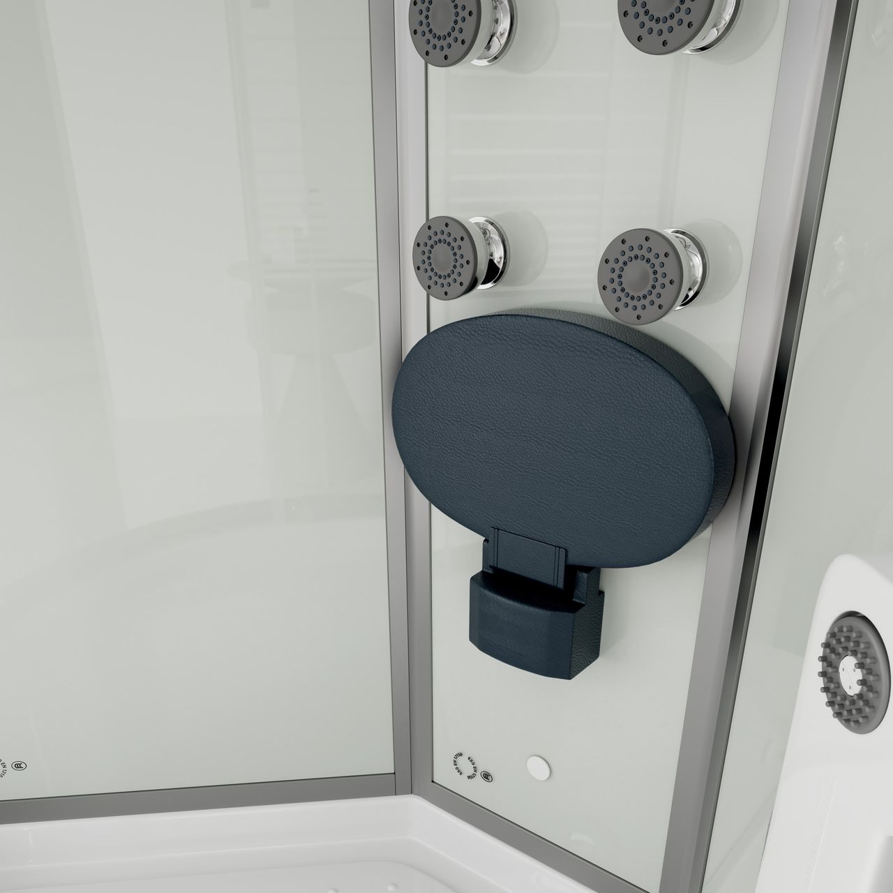 Home Deluxe Duschkabine WHITE PEARL - ca. 90 x 90 cm