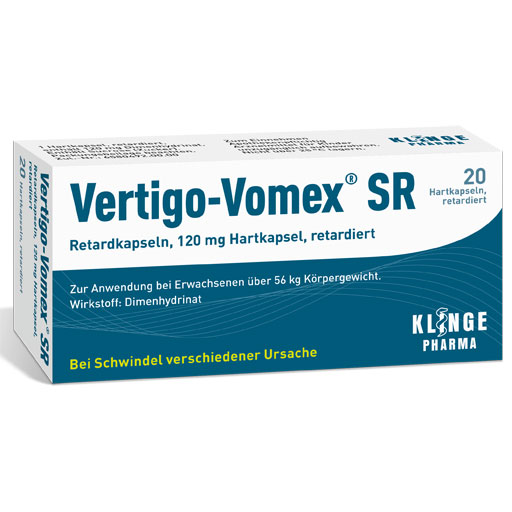 VERTIGO-VOMEX SR Retardkapseln  20 St  Retard-Kapseln