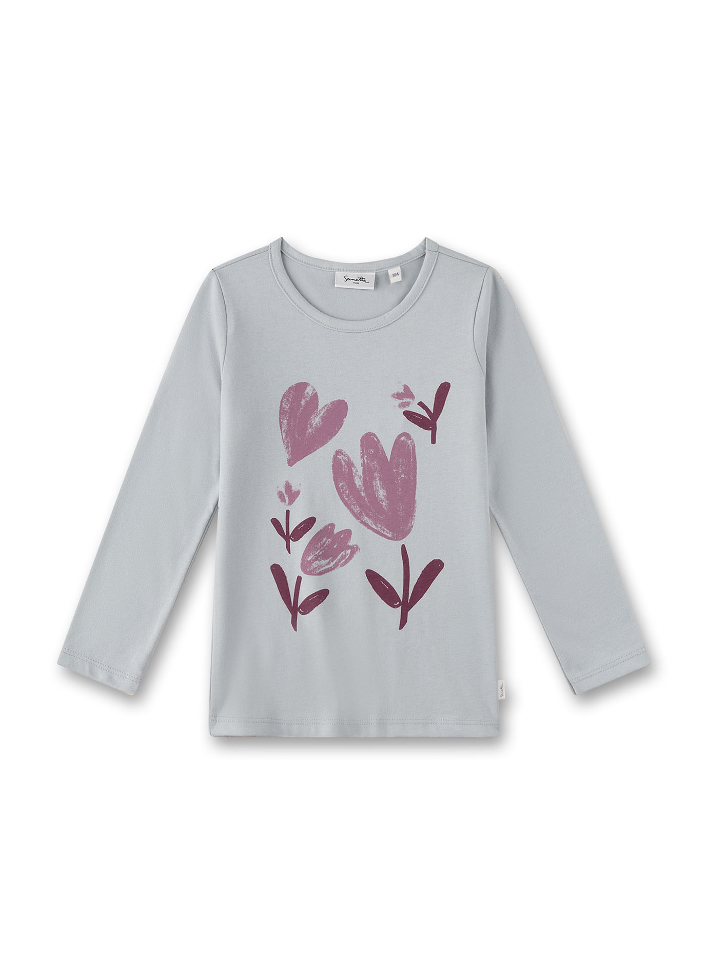 Mädchen-Langarmshirt Blau