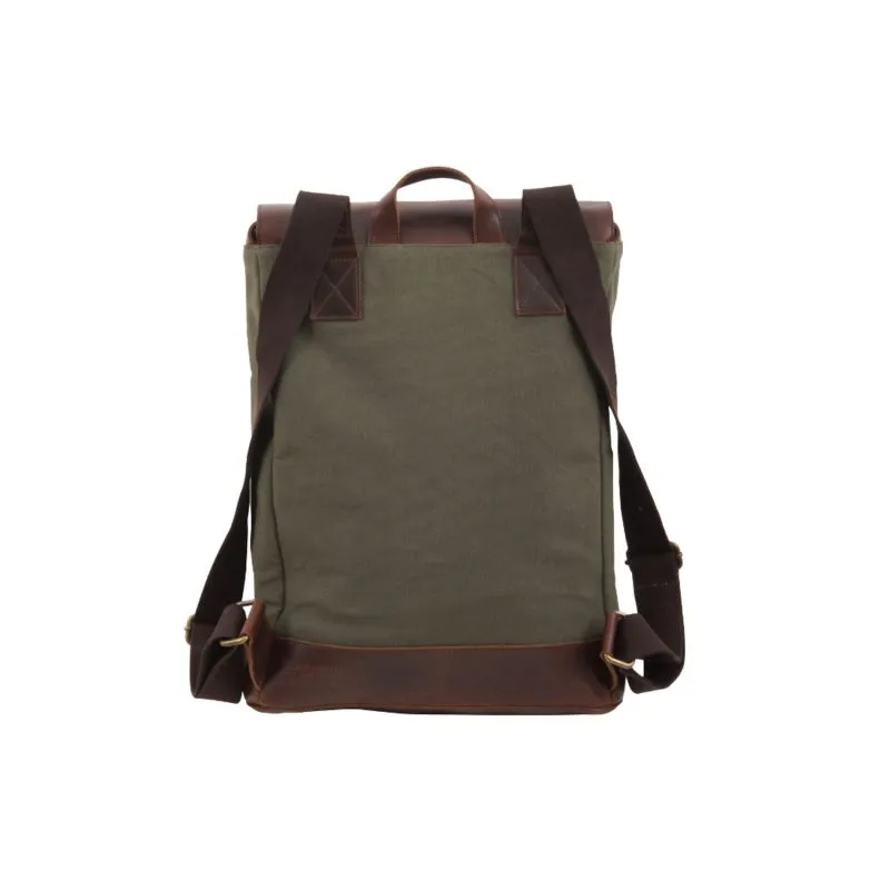 Buckle & Seam Canvas Rucksack Morris - Canvas Gün \/ Innenfutter Blau