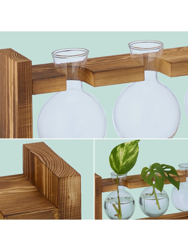 relaxdays Reagenzglas Vase 