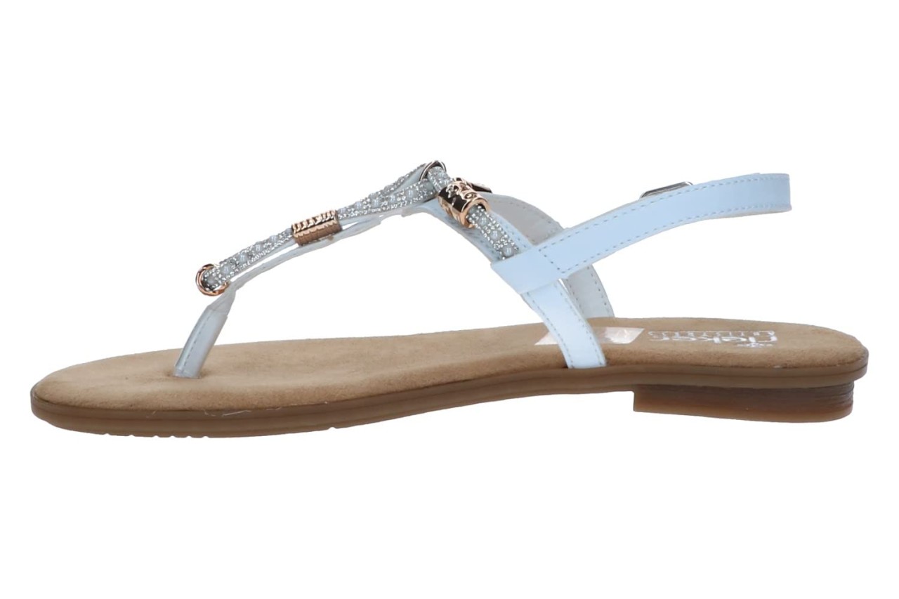 RIEKER Klassische Sandalen weiss FSK Damen Sandalen