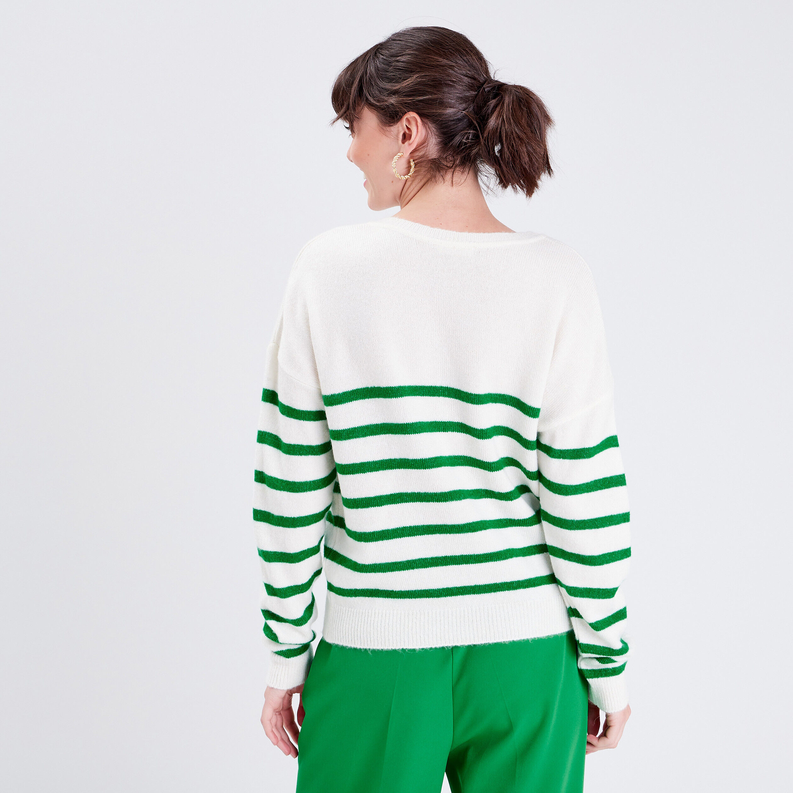 Pull avec boutons ecru femme | Cache Cache