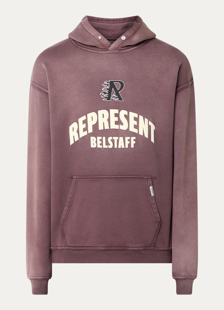 Represent Flame Phoenix -huppari logolla ja takapainatuksella