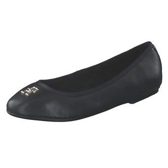 Tommy Hilfiger Round Th Ballerina in schwarz