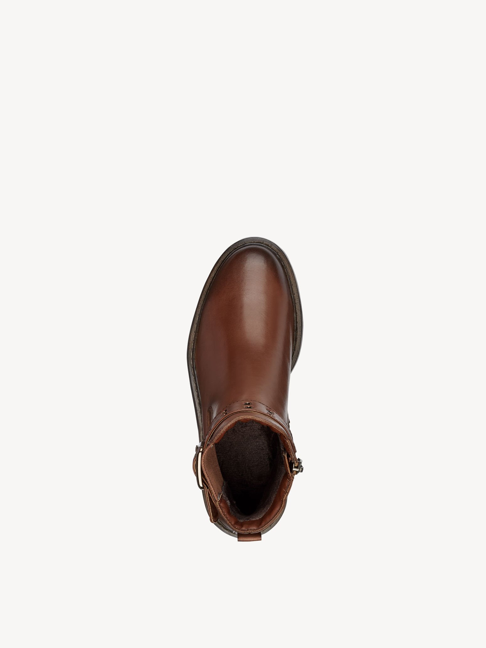 Bottine Chelsea en cuir - marron
