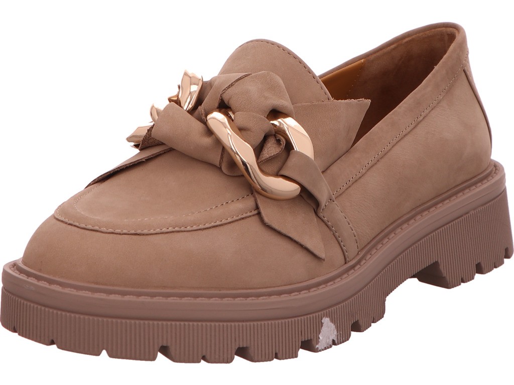 REGARDE LE CIEL Klassische Slipper beige Slipper Loafer Damen Beige Dalia 03