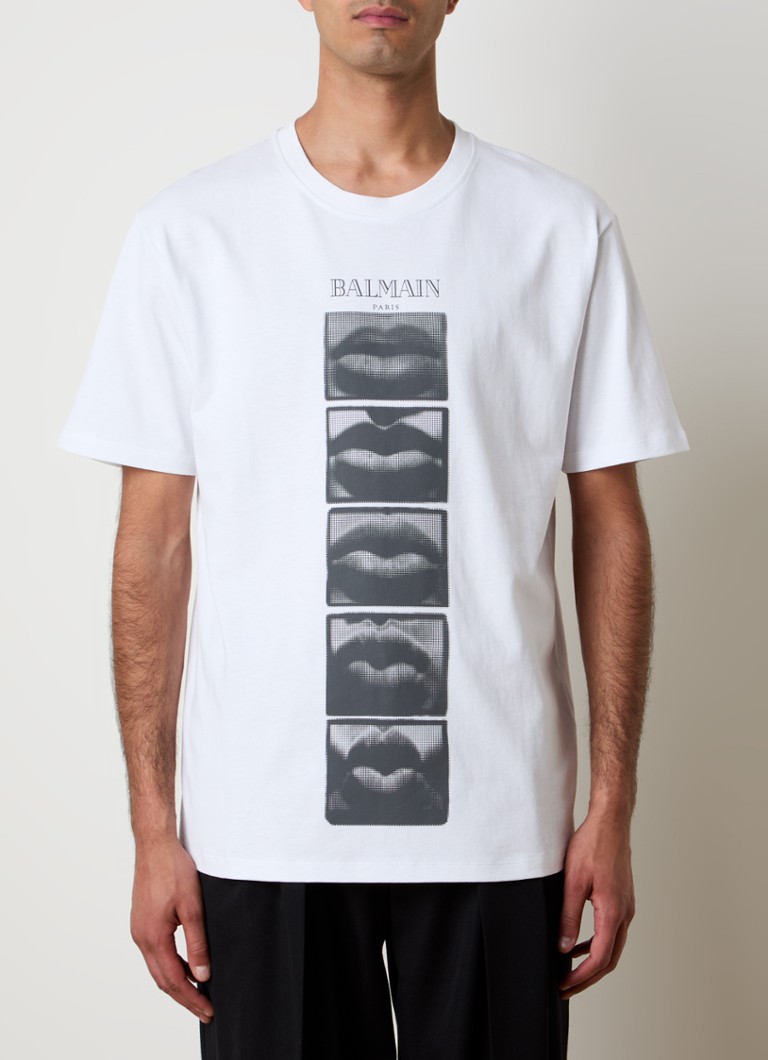 Tricou Balmain cu logo imprimat