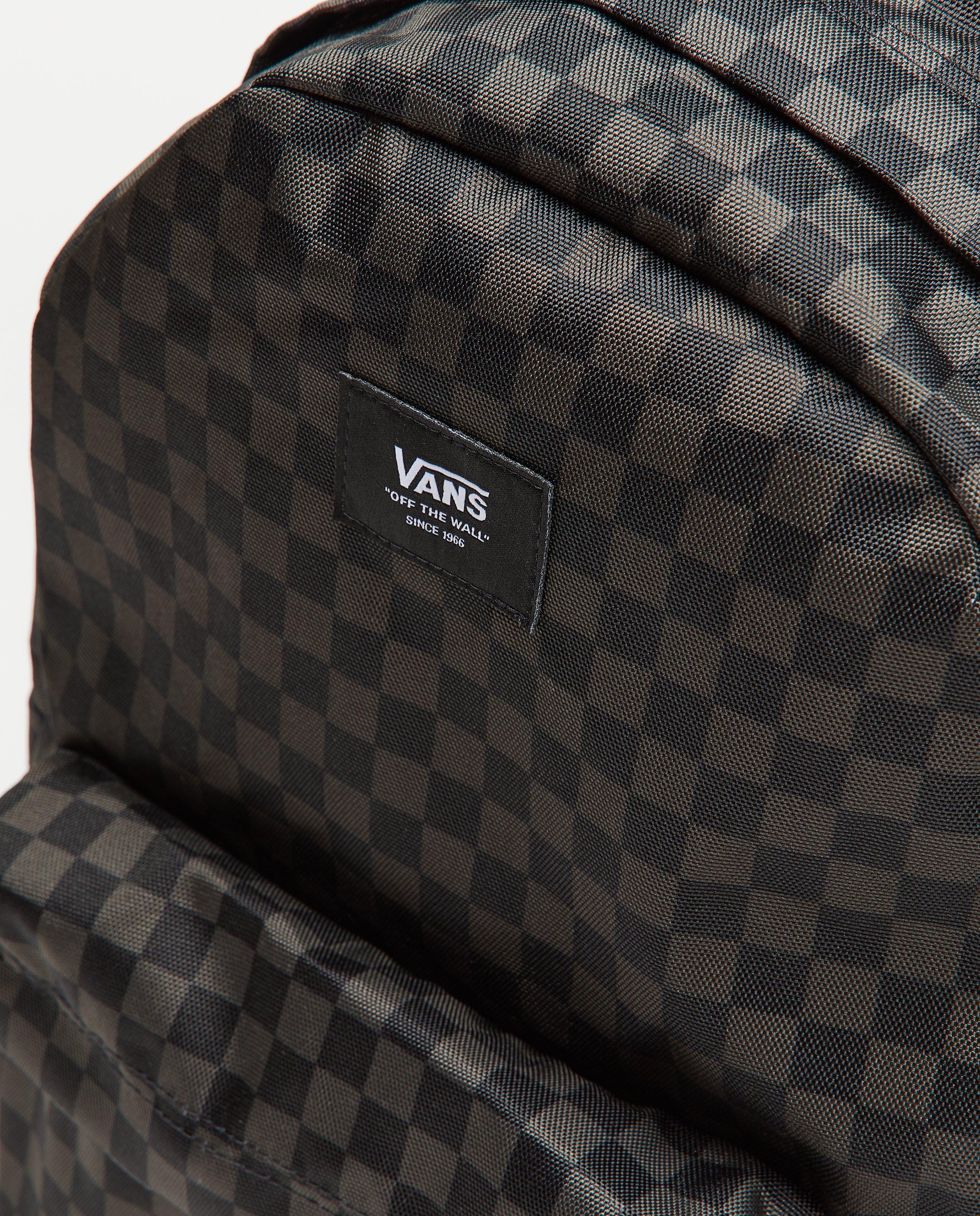 Rucsac Vans în carouri negru