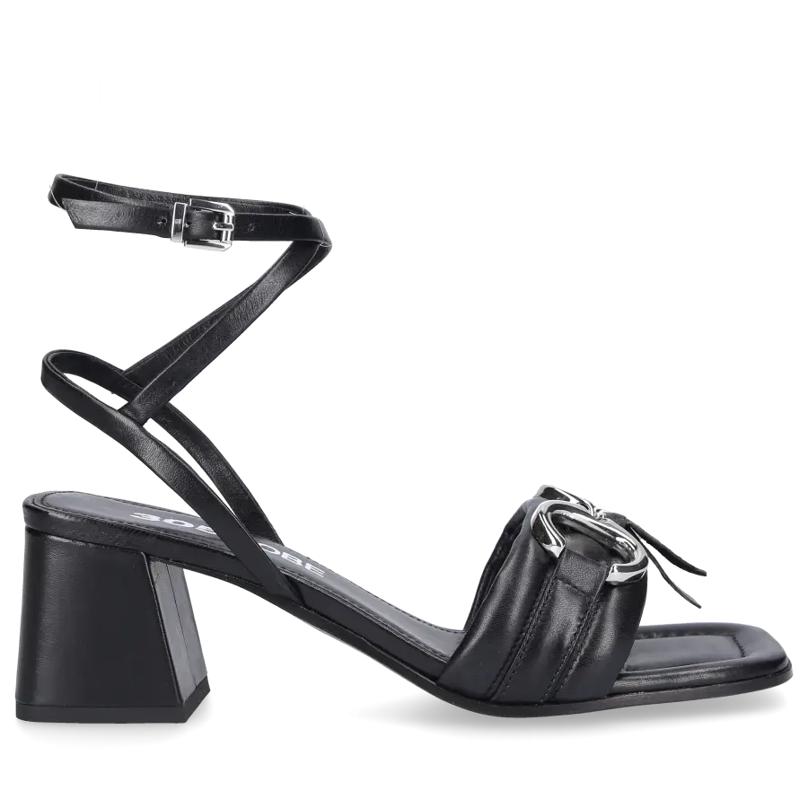 305 SOBE - Sandalen INES Kalbsleder - schwarz