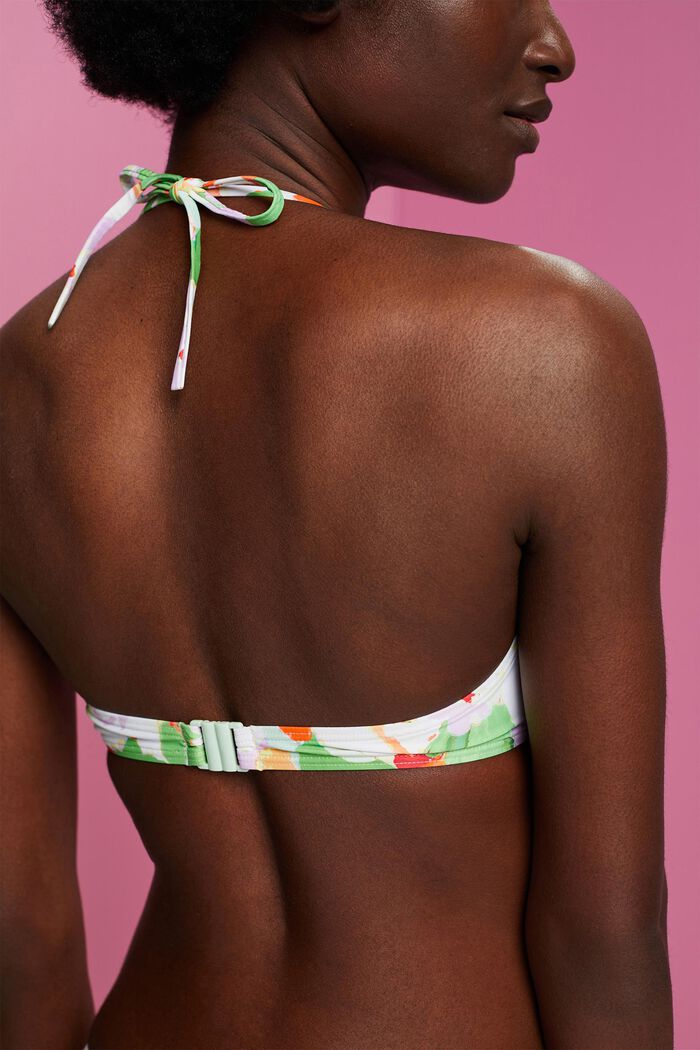 Recycelt: Wattiertes Neckholder-Bikinitop