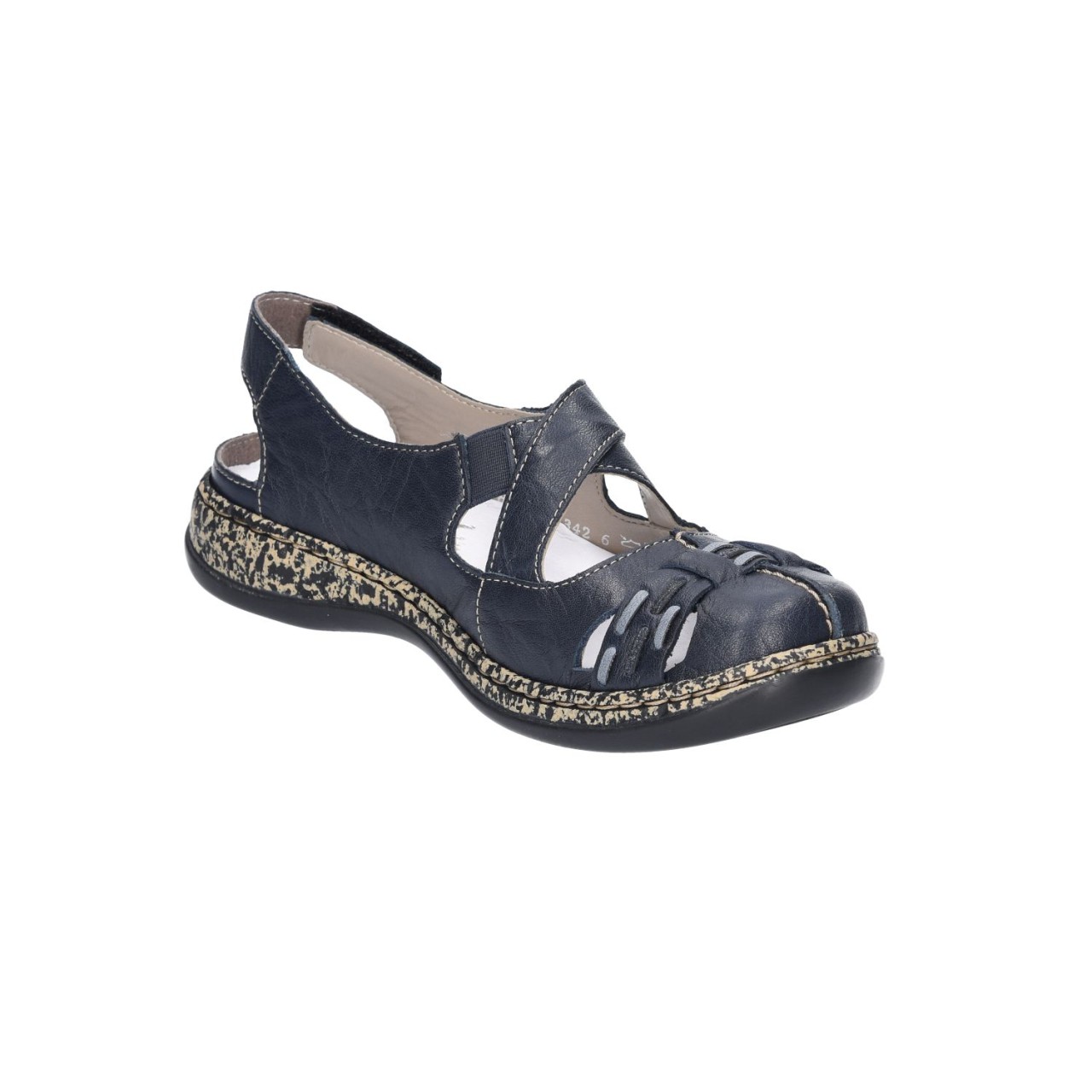 RIEKER Komfort Sandalen blau Sling