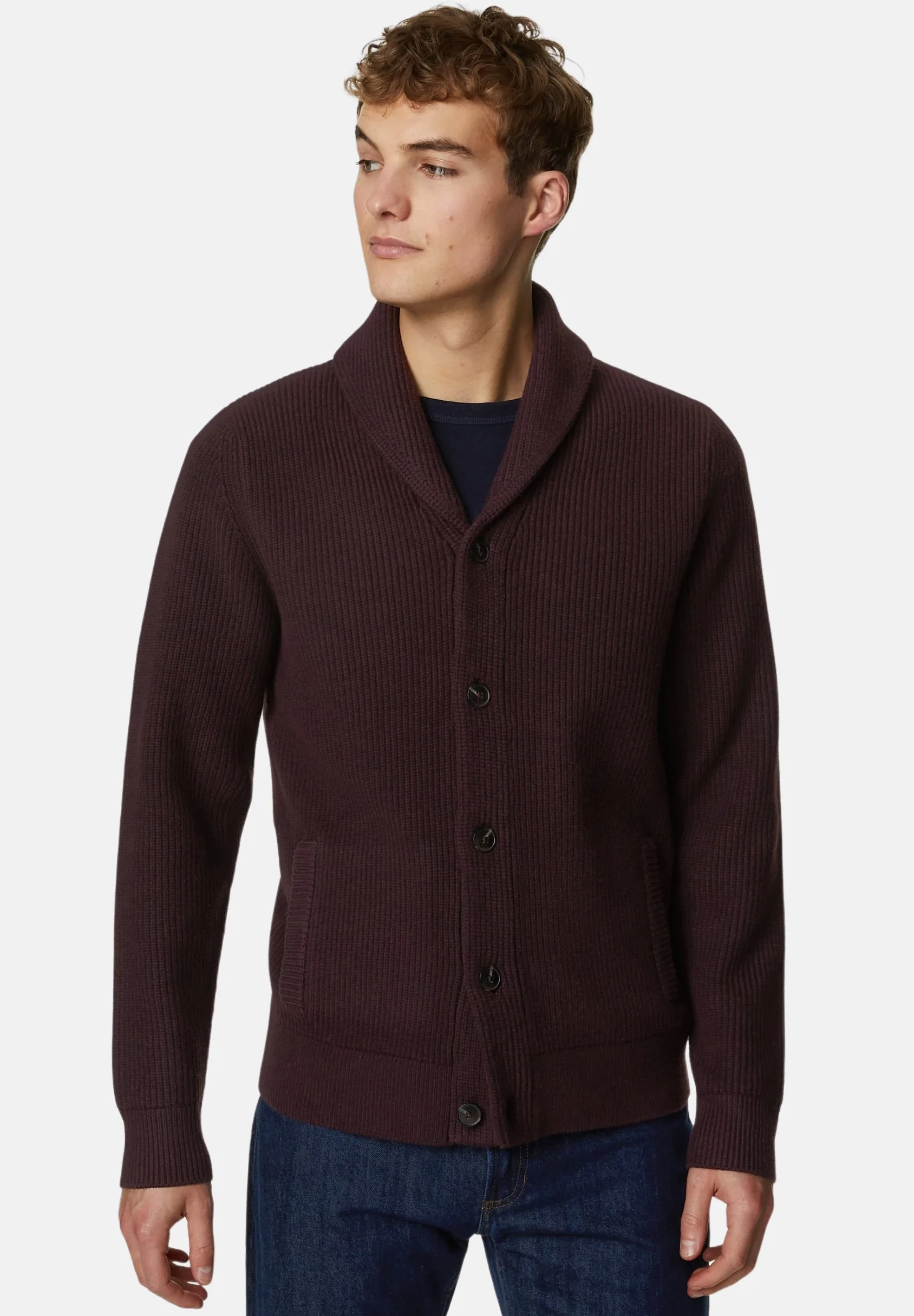 Marks & Spencer CUELLO CHAL TEXTURIZADO - Cárdigan