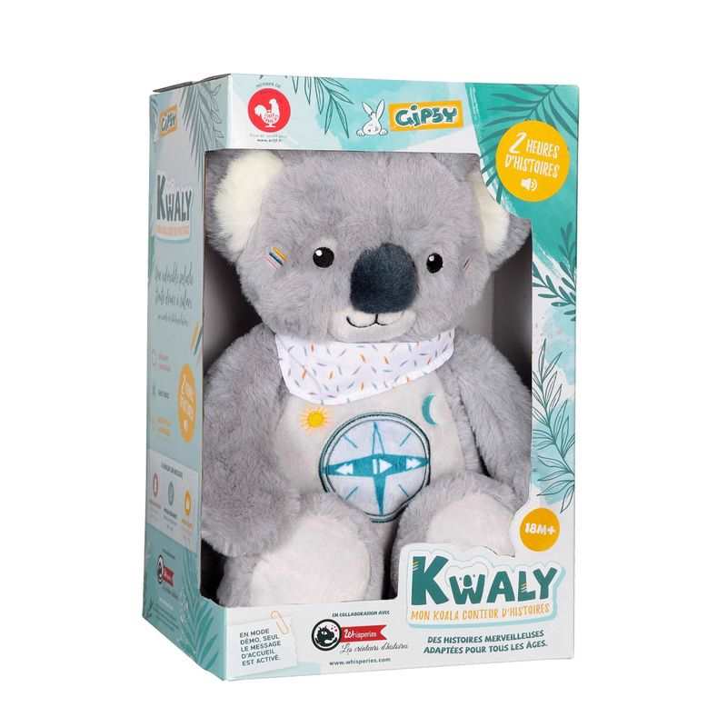 Peluche interactive Kwaly musique et histoires Gipsy Toys