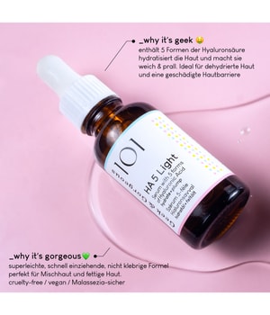 Geek & Gorgeous 101 HA 5 Light - Serum with 5 forms of Hyaluronic acid Gesichtsserum-30 ml