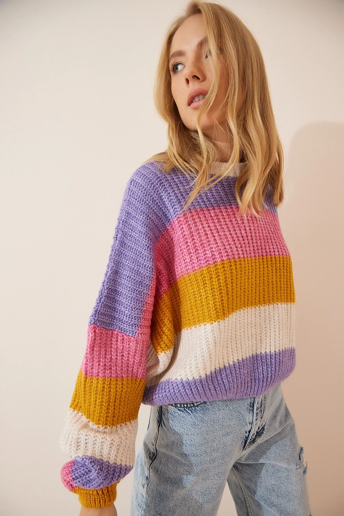 Happiness İstanbul  Pullover - Mehrfarbig - Regular Fit