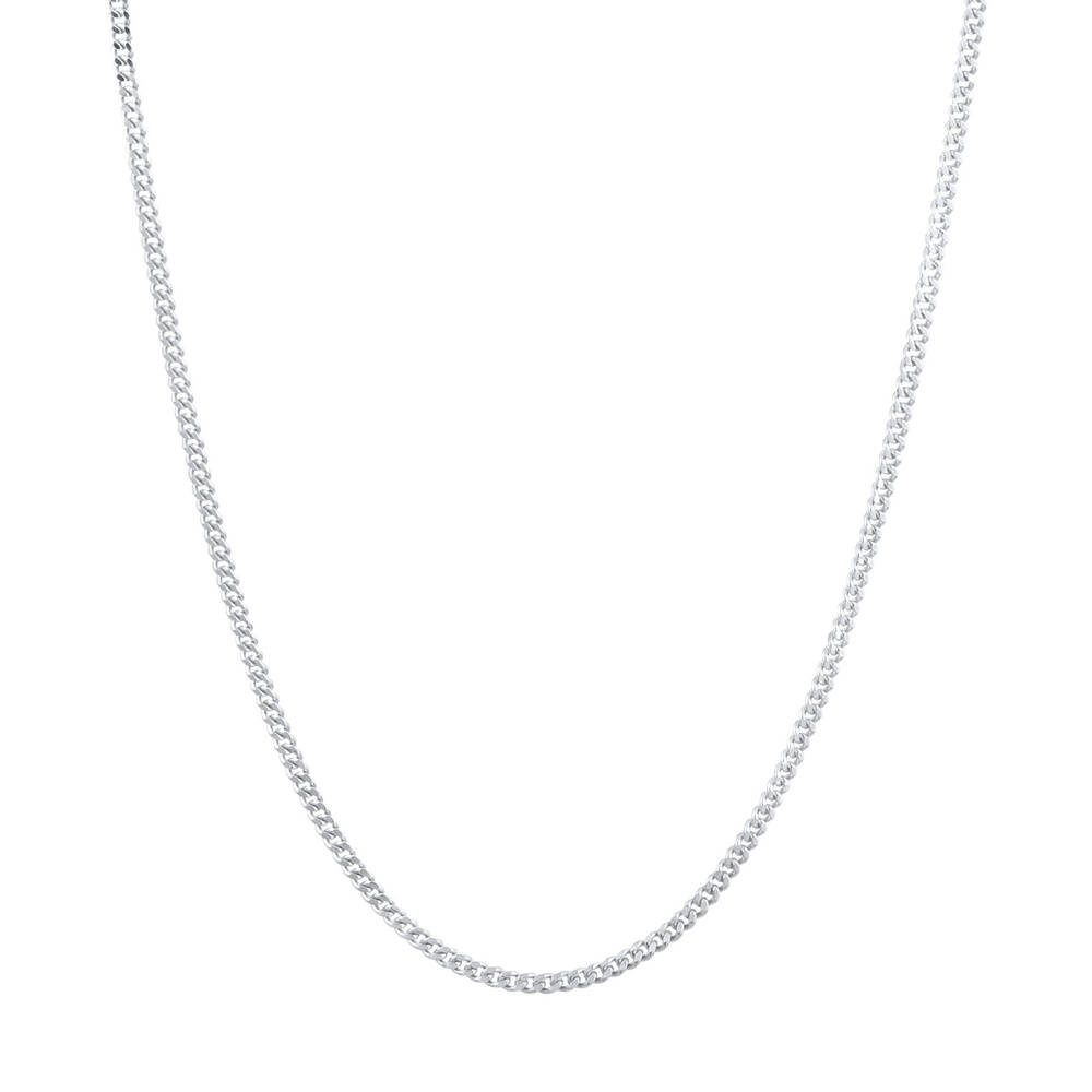 KUZZOI KUZZOI Collier Chaîne pour hommes Basic Fine Minimal en argent sterling 925 plaqu collier