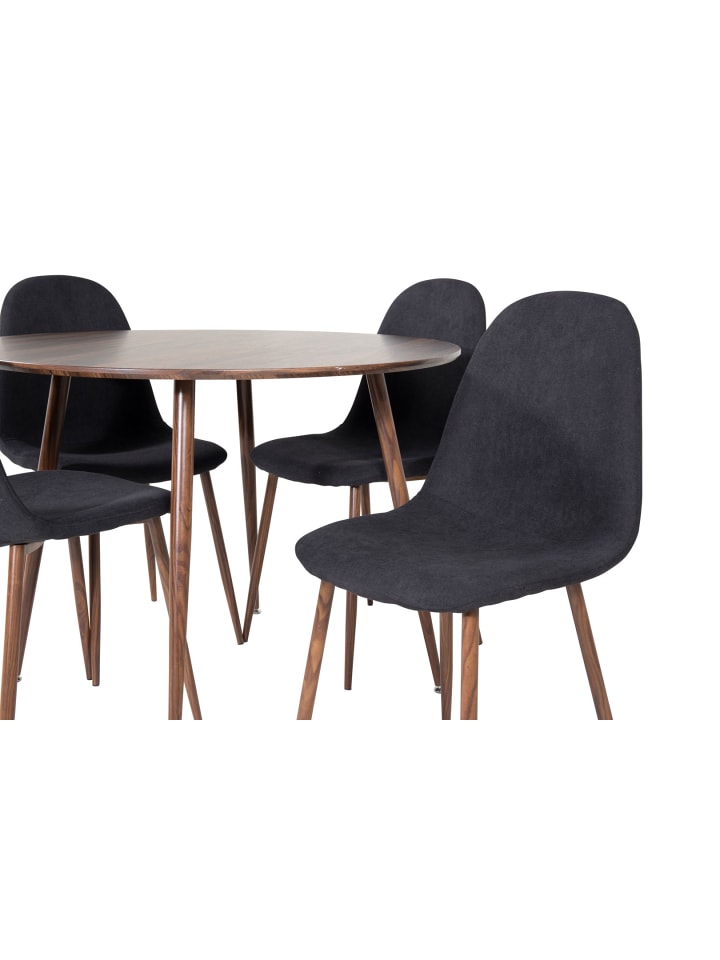 ebuy24 Essgruppe Plaza 27 (5-teilig) Schwarz 100 x 100 cm günstig kaufen onesize